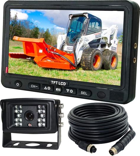 best backup camera for skid steer to trench|skid loader backup camera kit.